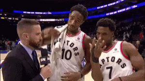 Demar Derozan And Kyle Lowry Interview GIF