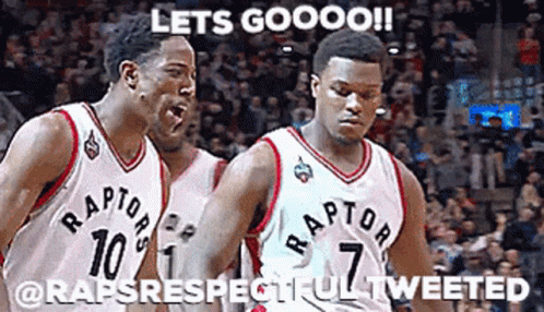 Demar Derozan Hug Back Kyle Lowry GIF