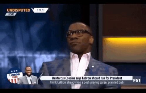 Demarcus Cousins Says Lebron Should Run For President Think Lebron Already Has A Post-Playing Career Planned Out ? GIF
