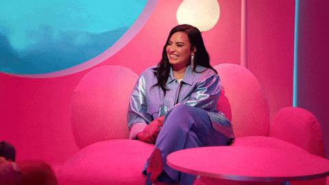 Demi Lovato Chuckle GIF