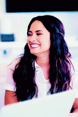 Demi Lovato Covering Mouth GIF