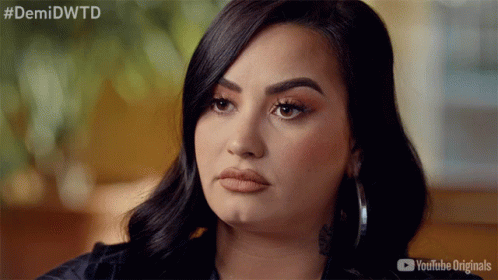 Demi Lovato Nodding Up GIF