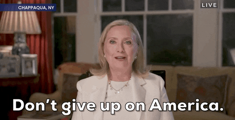 Democrat Candidate Hilary Clinton Talking GIF