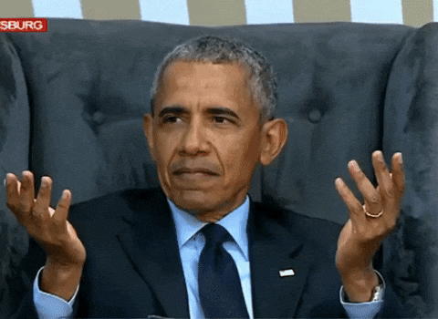 Democrat Ex President Barrack Obama Confused GIF