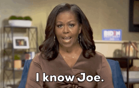 Democrat First Lady Michelle Obama Knows Joe GIF