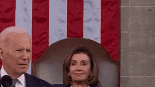 Democrat Nancy Pelosi Standing Ovation Applaud GIF