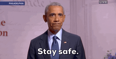 Democrat President Barrack Obama Stay Safe GIF