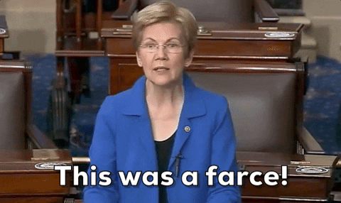 Democrat Senator Elizabeth Warren This Was Farce GIF