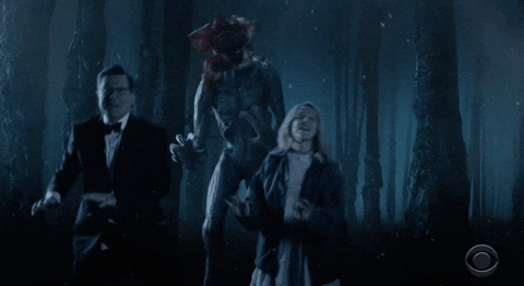Demogorgon Stranger Thing Cast Dancing GIF