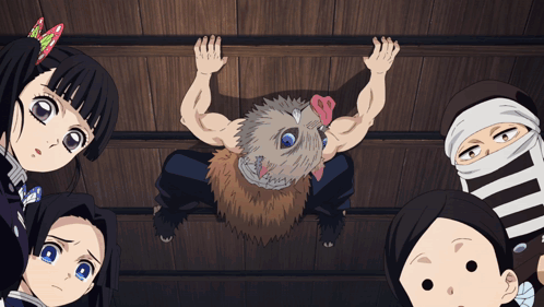 Demon Anime Up In The Ceiling GIF