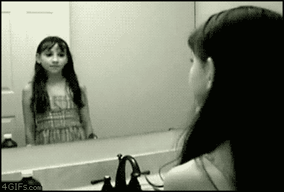 Demon Mirror Girl GIF