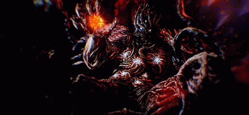 Demon's Hand Reaching Out to Fireball