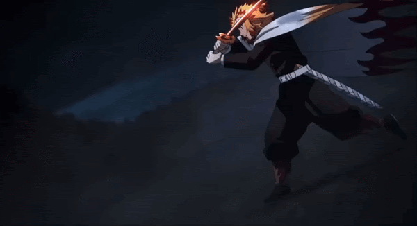 Demon Slayer Akaza Vs. Rengoku GIF