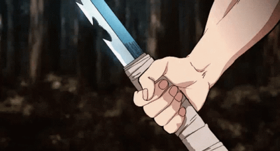 Demon Slayer Giyu Tomioka Nichirin Anime Sword GIF