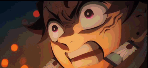 Demon Slayer Character With Angry Face GIF
