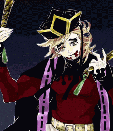 Demon Slayer Doma Fan GIF