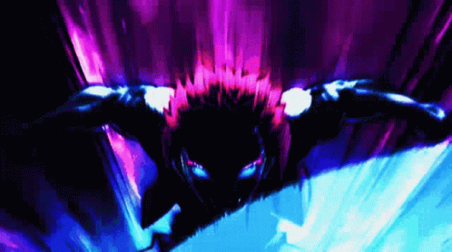 Demon Slayer Fighting Akaza Blood Demon Art GIF
