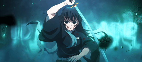 Demon Slayer Fighting Muichiro Tokito Mist Breathing GIF