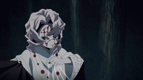 Demon Slayer Fighting Vs Rui Threads GIF