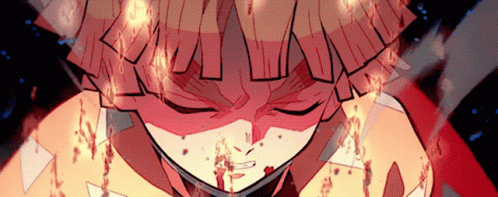 Demon Slayer Fighting Zenitsu Agatsuma Thunder Breathing GIF