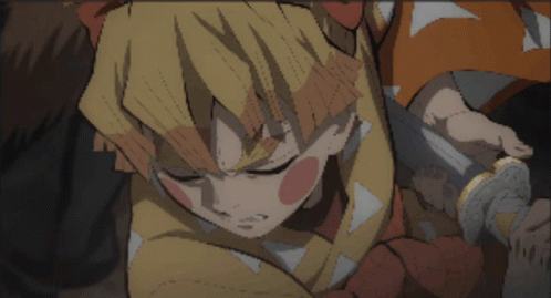 Demon Slayer Fighting Zenitsu Agatsuma Thunder Breathing GIF