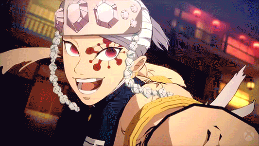 Demon Slayer Game Fireworks GIF