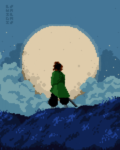 Demon Slayer Season 2 Tanjiro Moonlight GIF