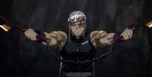 Demon Slayer Season 2 Tengen Uzui Sword Skill GIF