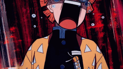 Demon Slayer Zenitsu Big Eyes GIF