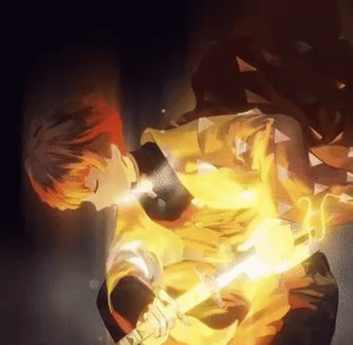 Demon Slayer Zenitsu Nichirin Blade GIF