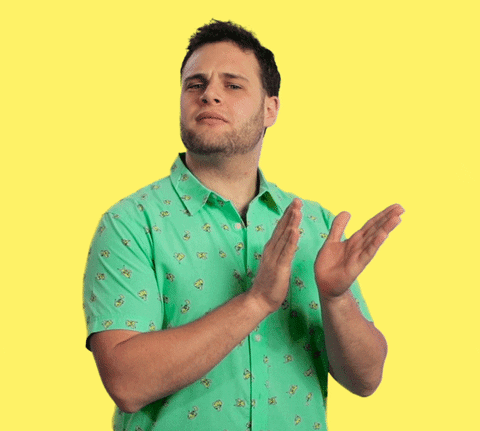 Demure Golf Clap Chin Up GIF