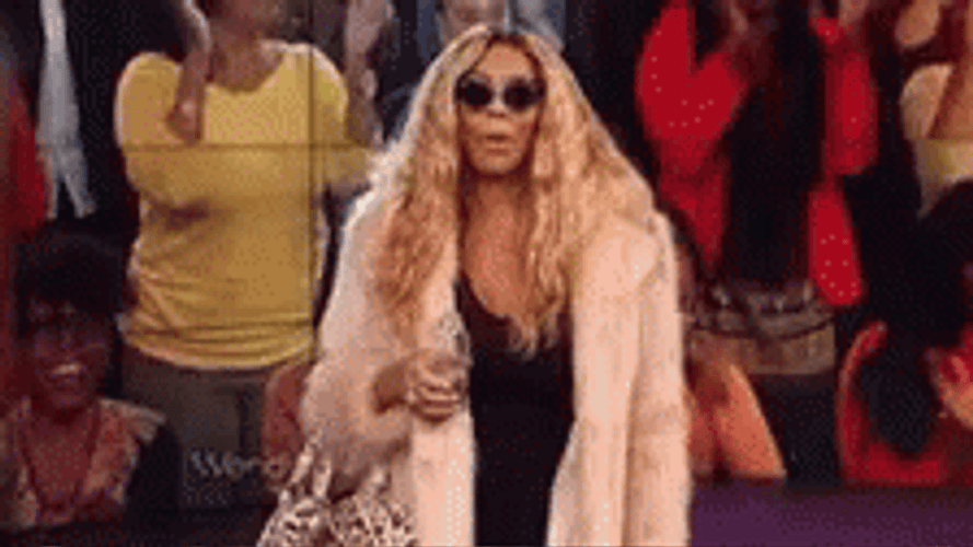 Demure Wendy Williams Wearing Fur Coat Dark Shades GIF