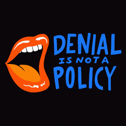 Denial Not A Policy Pouty Lips Mobile Art GIF