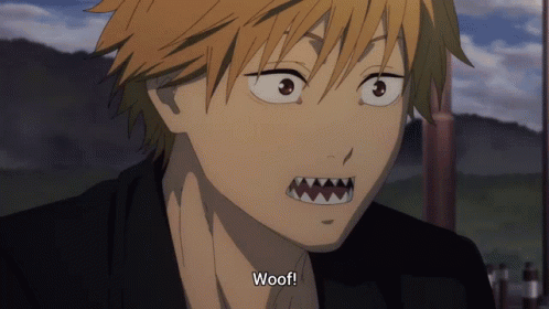 Denji Barks Woof GIF
