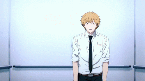 Denji Elevator Closes GIF