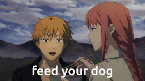 Denji Got Fed By Makima GIF