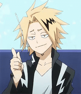 Hero Academia Denki Pleased Talking GIF