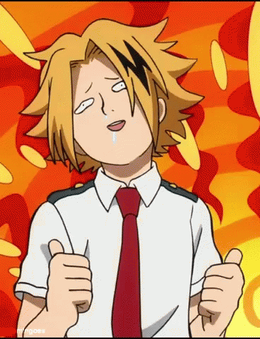 Funny Hero Academia Denki Thumbs Up GIF