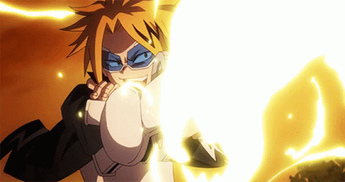 Hero Academia Denki Electric Sharpshooting Gear GIF