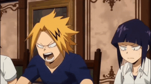 Hero Academia Denki Angry GIF