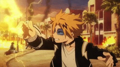 Hero Academia Denki Electric Power GIF
