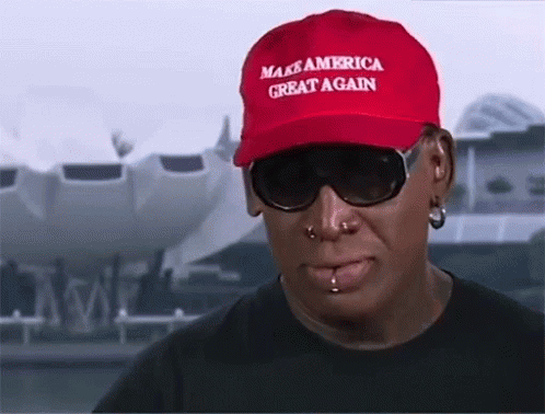 Dennis Crying Wearing Maga Cap GIF