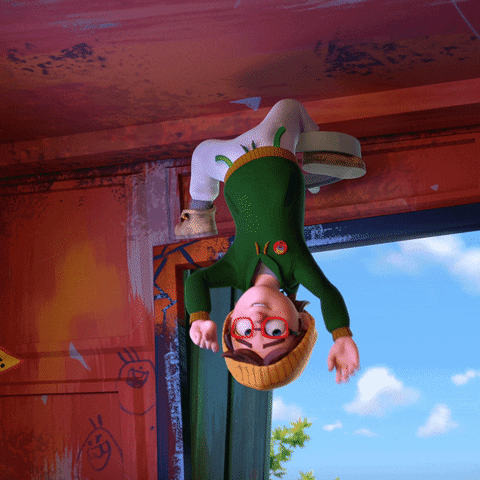 Dennis Hanging Upside Down GIF