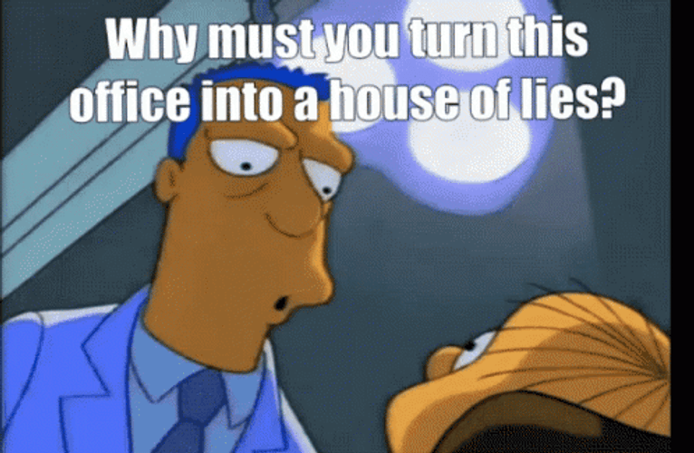 Dentist The Simpsons You Sit On A Throne Of Lies GIF