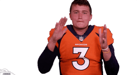 Denver Broncos Drew Lock Applauding GIF