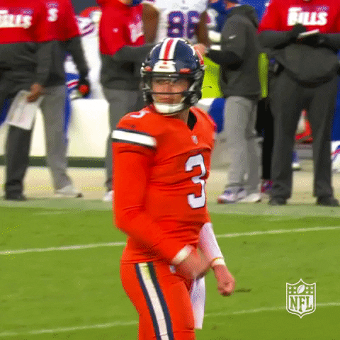 Denver Broncos Drew Lock Fist Pump GIF