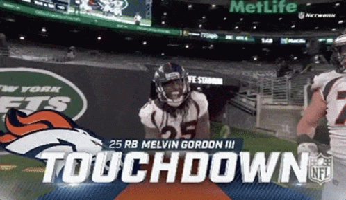 Denver Broncos Football Player At MetLife Stadium GIF