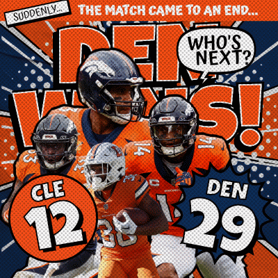 Denver Broncos Football Players The Match Came To An End Who's Next GIF