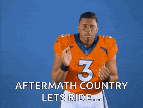 Denver Broncos Let's Ride Russell Wilson GIF