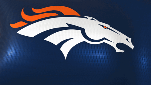 Denver Broncos Logo On Blue Background GIF